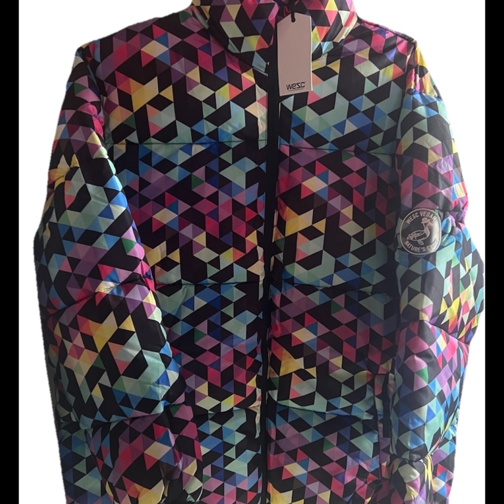 Wesc Vibrant Geometric Puffer Jacket